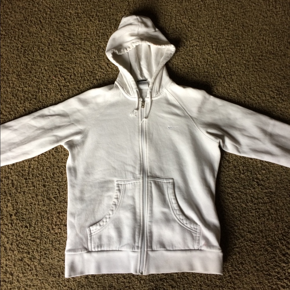 White nike jacket    Size large